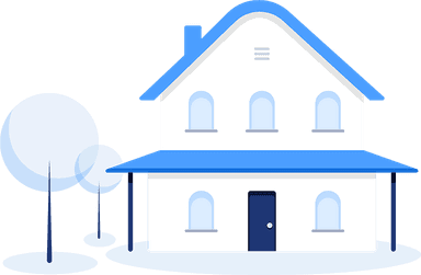 Illustration of a single-family house